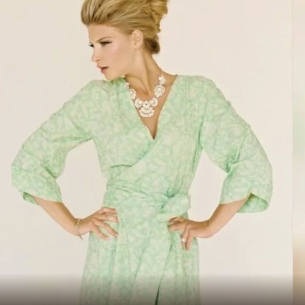 Plum‎ Pretty Sugar Wrap Dress M Green